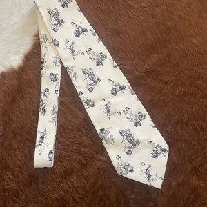 Dolce & Gabbana Motorcycle Pin up Girl Tie